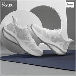 Caliber Shoes Light Grey Sport Shoes For Women/Men (Skyler 740)