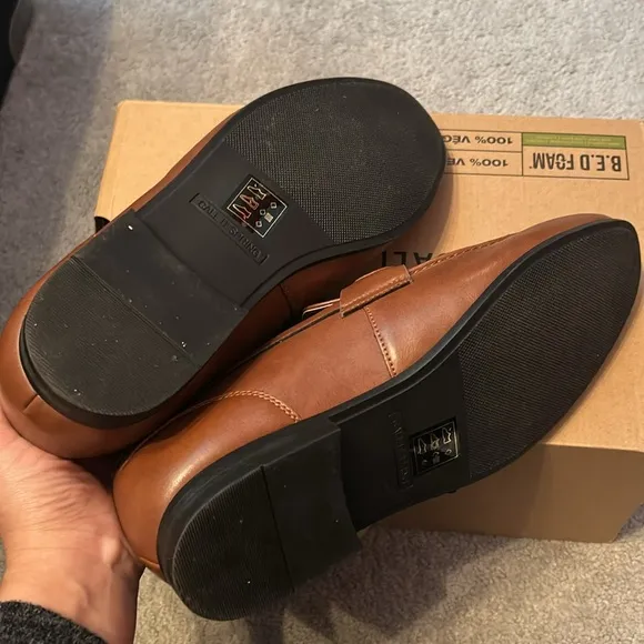 Call It Spring Mens Brown Loafers dress shoes slip on Size 9 Medium (D, M)