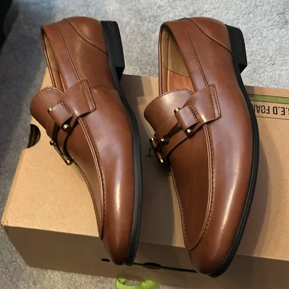 Call It Spring Mens Brown Loafers dress shoes slip on Size 9 Medium (D, M)