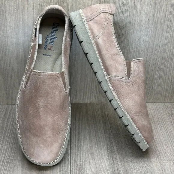 CallagHan Shoes Men 43 US9 Abiatar Slip On Mocassins Loafers Leather Sand 84701