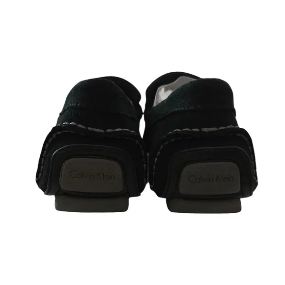 Calvin Klein Mario Suede Black Loafers Size 9M