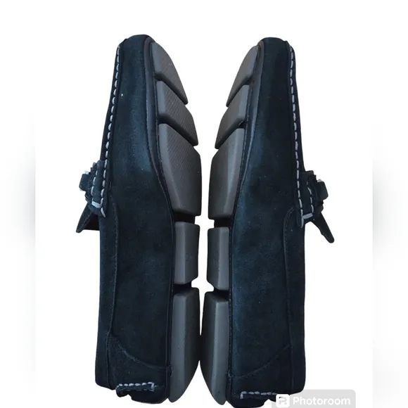 Calvin Klein Mario Suede Black Loafers Size 9M