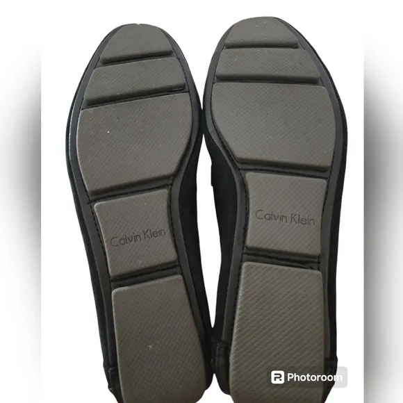 Calvin Klein Mario Suede Black Loafers Size 9M