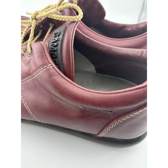 Camper Shoes Burgundy Leather Size EU 41