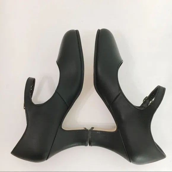 Capezio 653 Big Girls Womens SZ 4 Manhattan Character Black Dance Shoes Heels
