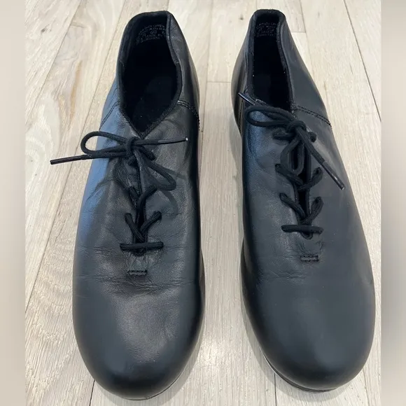 Capezio Cadence Black Tap Dance Shoes CG19 Size 10 M
