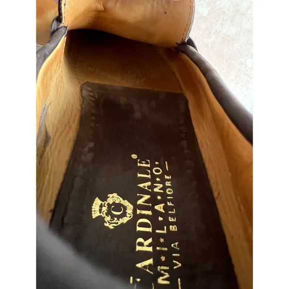 cardinale milano via belfiore men calfskin loafers shoes