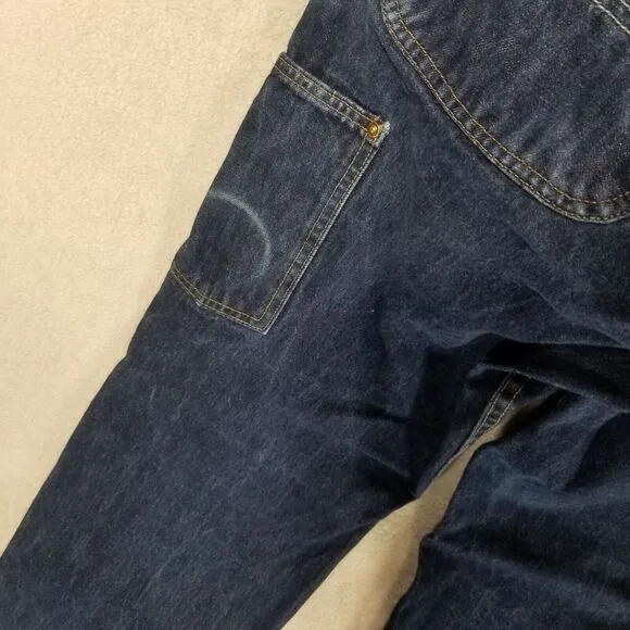 Carhartt Double Knee Denim Relax Stretch Jeans 34x32 Made In Mexico 103890 L10