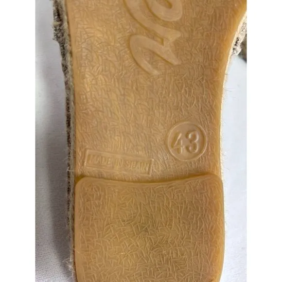 CASTAÑER Men's Pablo Espadrille Canvas in Beige - Sz EU 43 (9)