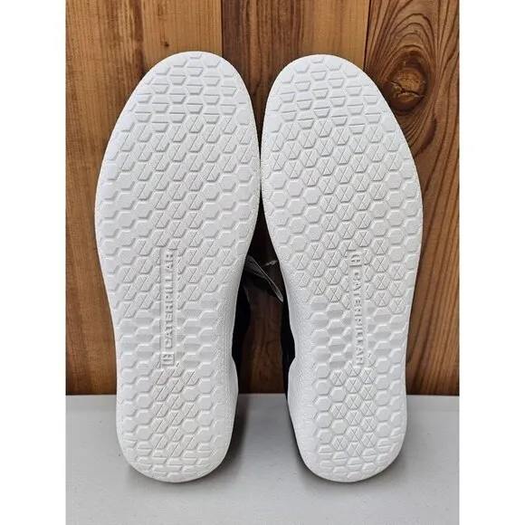 Caterpillar Hex CAT Black White Sole Men's Shoes Size 9.5