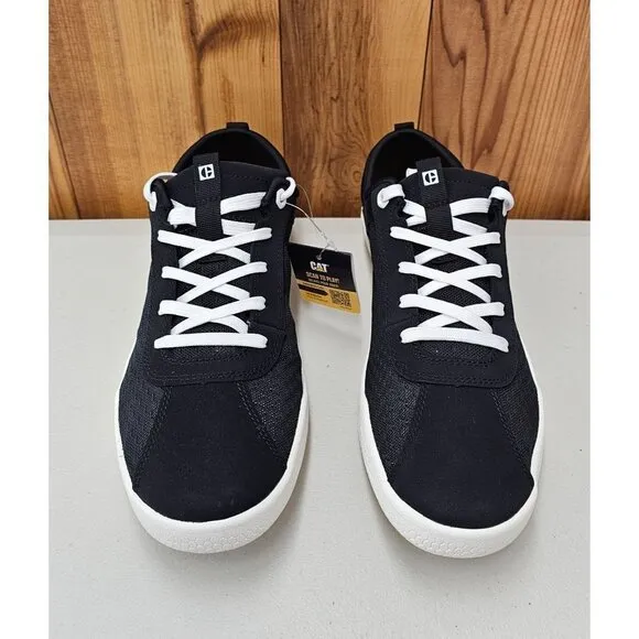 Caterpillar Hex CAT Black White Sole Men's Shoes Size 9.5