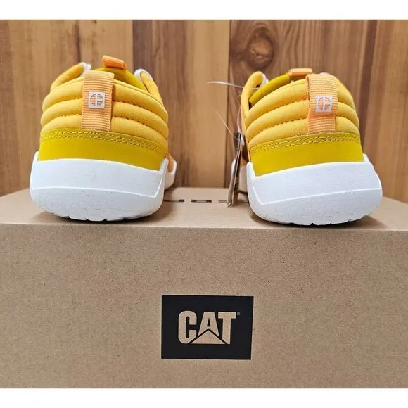 Caterpillar Hex CAT Yellow White Sole Women's Shoes Size 8