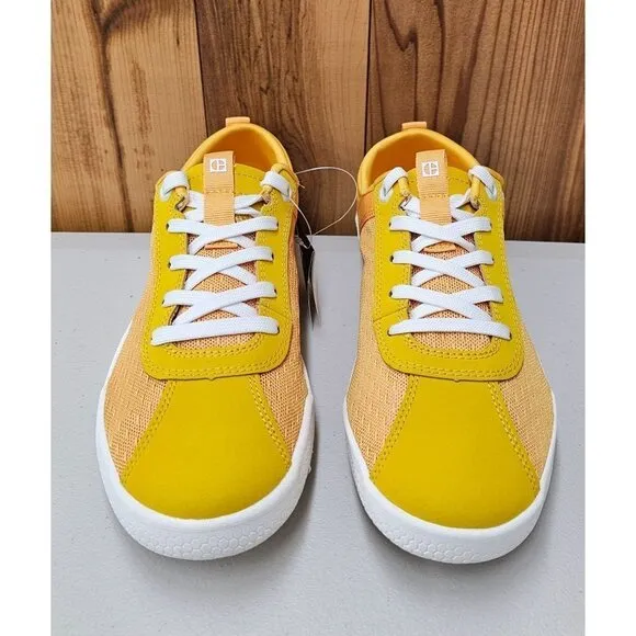 Caterpillar Hex CAT Yellow White Sole Women's Shoes Size 8