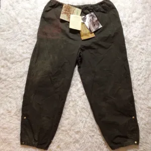 C.C. Filson Foul Weather Rain Pants Cover Cloth Oil Finish Tin Wind Repellent XL