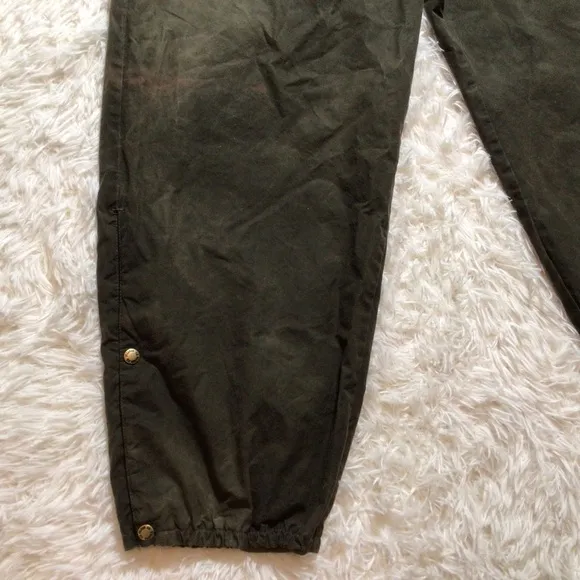 C.C. Filson Foul Weather Rain Pants Cover Cloth Oil Finish Tin Wind Repellent XL