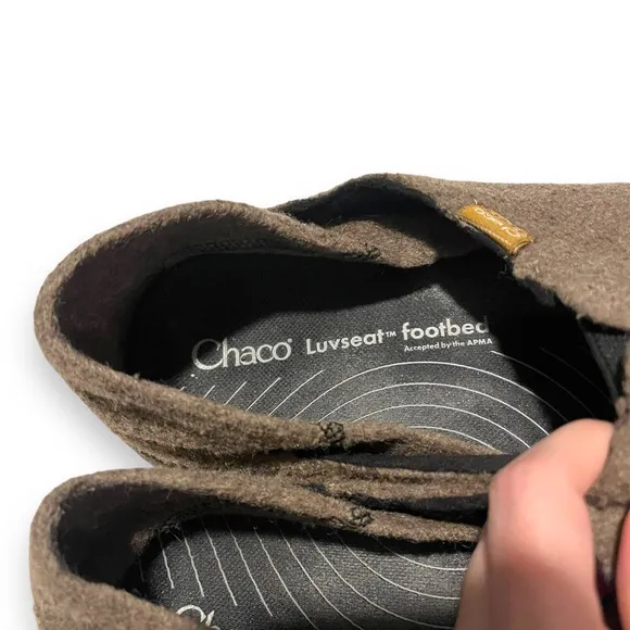 Chaco Revel Moccasin Casual Slip-On Shoes Mens US 13 JCH107489 Brown Felted