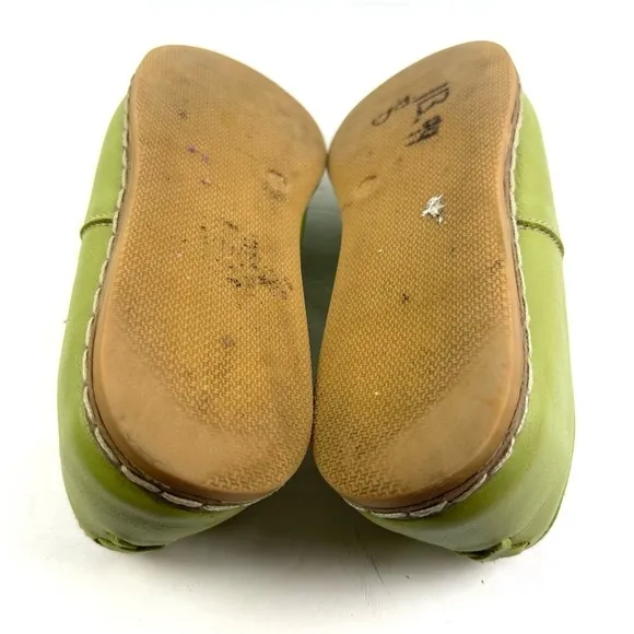 Charix Shoes 35 Pistachio Lime Green Loafer Slip On Womens Comfort