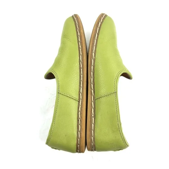 Charix Shoes 35 Pistachio Lime Green Loafer Slip On Womens Comfort
