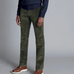 Charles Tyrwhitt 5-Pocket Corduroy Pants - Olive Green, Size 32 X 30​​​​​​​​
