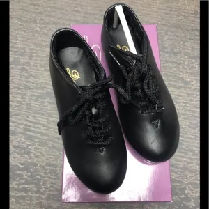Childs Lace Up Jazz Oxford Tap Dance Shoes NIB