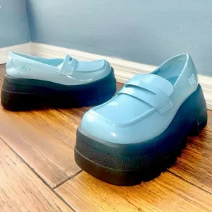 CHUNKY PLATFORM y2k LOAFERS KPOP ITZY HEELS CHARLES KEITH RAINIER PENNY LOAFERS