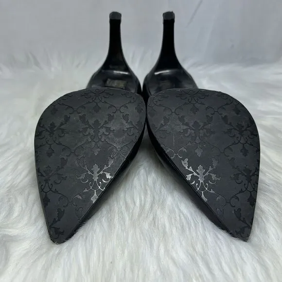 Cinq Amsterdam Black Kid Leather Heels S 36/US 5.5