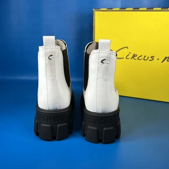 Circus By Sam Edelman Women's Darielle Lug-Sole - White Patent - 7 - New in box