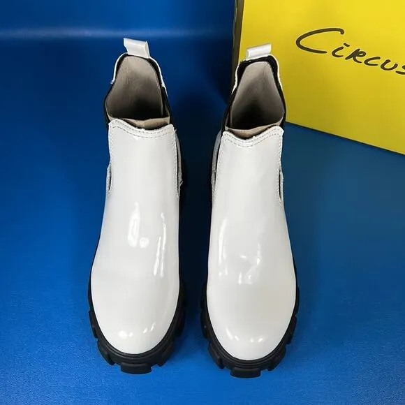 Circus By Sam Edelman Women's Darielle Lug-Sole - White Patent - 7 - New in box