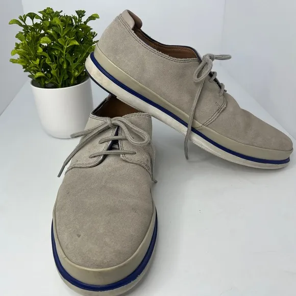 Clark Men's Bratton Lace Sand Combi Casual Shoes Size 10.5M