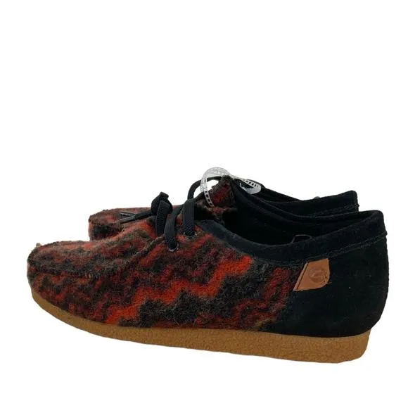 Clark Shacre Ii Step Wool Shoes Men Size 9.5 Moccasin Lace Up Camouflage