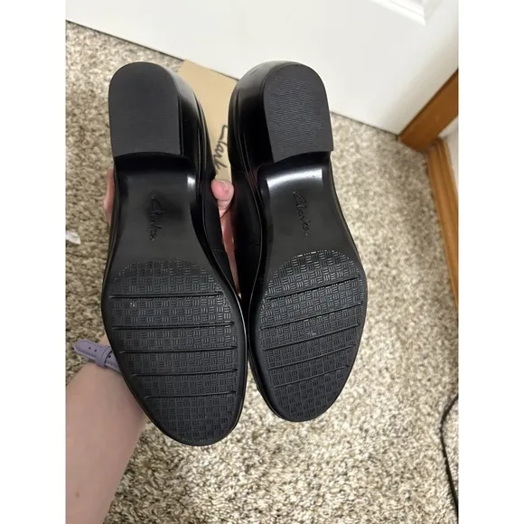 CLARKS ARTISAN &quot;Rosalyn Belle&quot; Black Dress Pump Comfort Size 8.5 MSRP $109.99