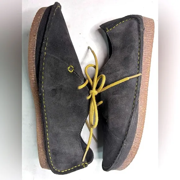 Clarks Artisan Janey Mae Lace Up Oxford Suede Lace Up Moccasin Shoes 7.5