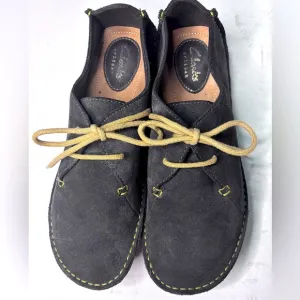Clarks Artisan Janey Mae Lace Up Oxford Suede Lace Up Moccasin Shoes 7.5