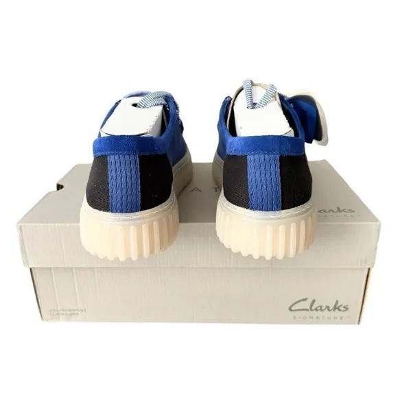 Clarks Blue Loafers with Textured Sole Torhill LoNavy Combi Blue Slip-On 12