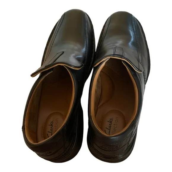 Clarks Collection ESCALADE STEP NWT Black Leather Shoes - Classic Comfort