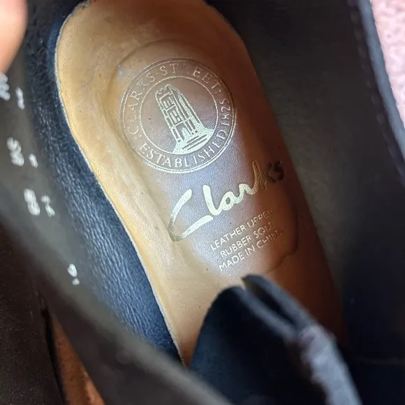 Clarks Desert Trek Men’s Black Suede Shoes
