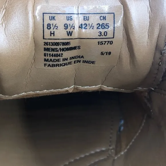 Clarks Men Shoes by Clarks Brown Leather Men Shoes Size 9.5W