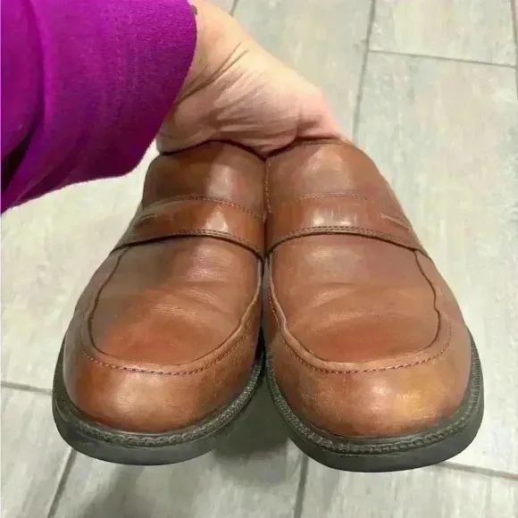Clarks Men's Shoes size 10.5 Leather Loafers Soft Cushion