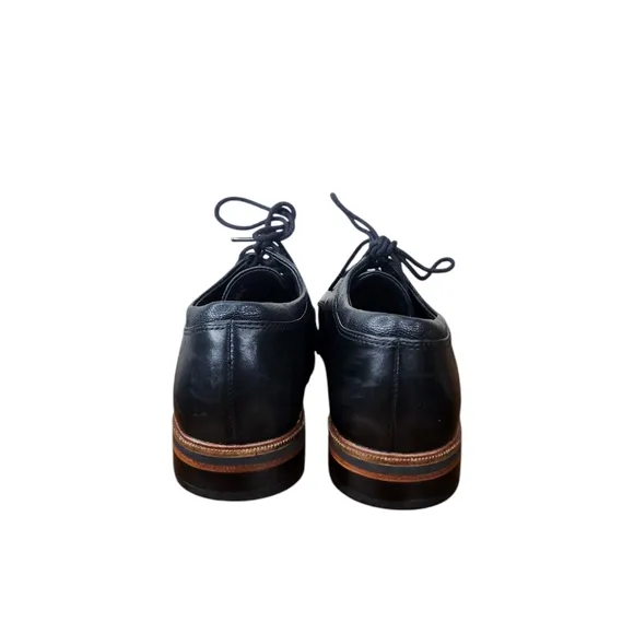 Clarks Original Women Leather Black Oxford Shoes (7)