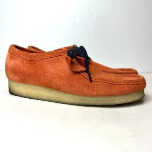 Clarks Originals Wallabee Suede Shoes in Burnt Orange Sz 9.5