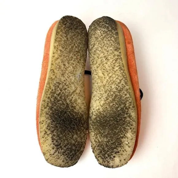 Clarks Originals Wallabee Suede Shoes in Burnt Orange Sz 9.5