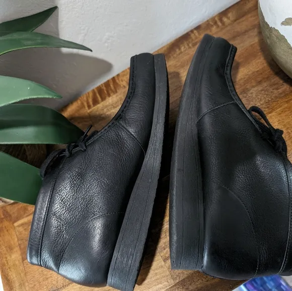 Clarks Stinson  Shoes Black 63362 leather‎  MEN SIZE 13M