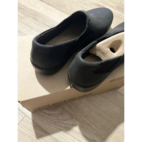 Clarks Women Black Cora Lilac Shoes, Size 10