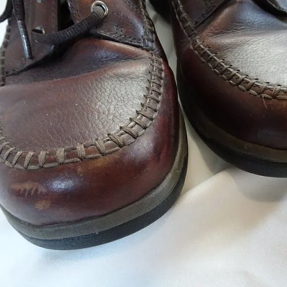 Clarks Men Brown Shoes Size 9W.