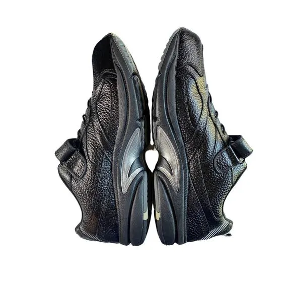 Classic Dr. Comfort Athletic Winner Mens 13M Black Leather Top Strap NIB Shoes