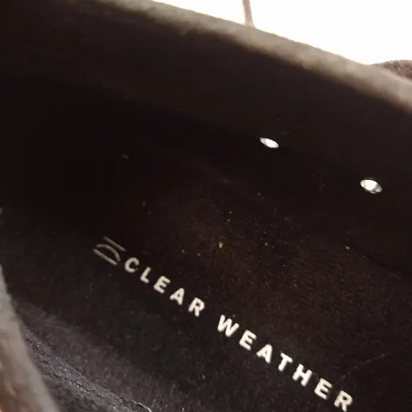 Clearweather Black Suede Skateboard Shoes. Size 8