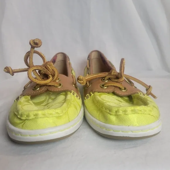 Coach Richelle Lime Boat Shoe Loafers Size 9
