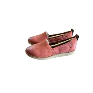 Cobb Hill Women's Slip-on 6 M Red Rust Flat Loafers Suede Closed Toe NEW