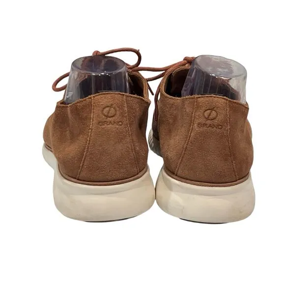 COLE HAAN 2.Zerogrand Oxfords Men's 13M Brown Suede Derby Lace-Up Sneaker Shoes