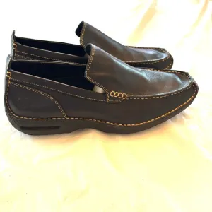 Cole Haan Black Driving leather loafers Moccasins Nike Air soles SZ 11 M NWOT
